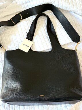 New with tags Cuyana 13" System Zipper Tote with separate wide strap.